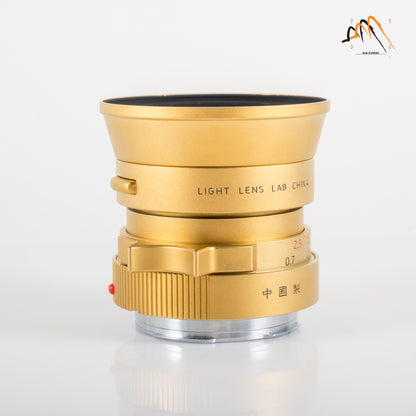 LIGHT LENS LAB V2LC-M 50mm/F2 Gold Lens China #88658