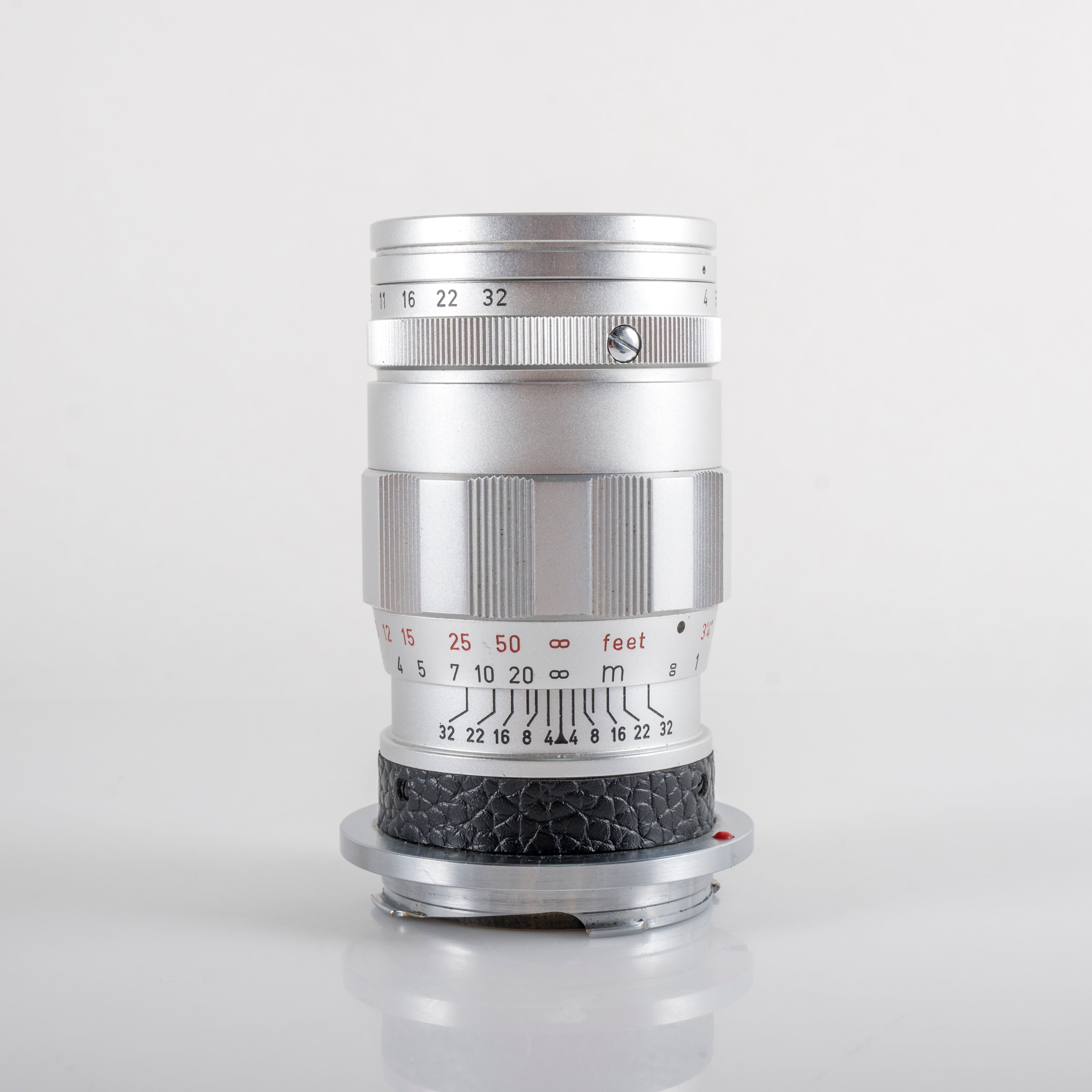 LEITZ Leica Elmar M 90mm/F4.0 Silver Lens Yr.1965 Germany #23857