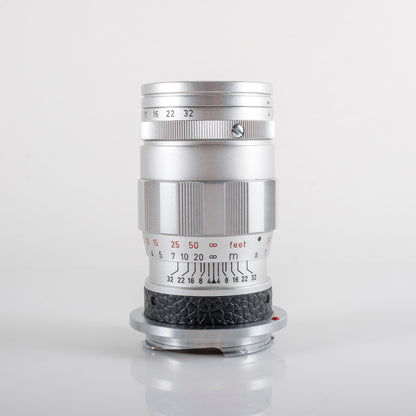 LEITZ Leica Elmar M 90mm/F4.0 Silver Lens Yr.1965 Germany #23857