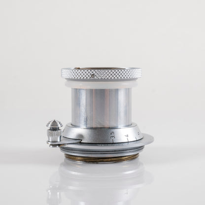 LEITZ Leica Elmar L39 50mm/F3.5 Red Scale Lens Yr.1956 LTM Germany #23834