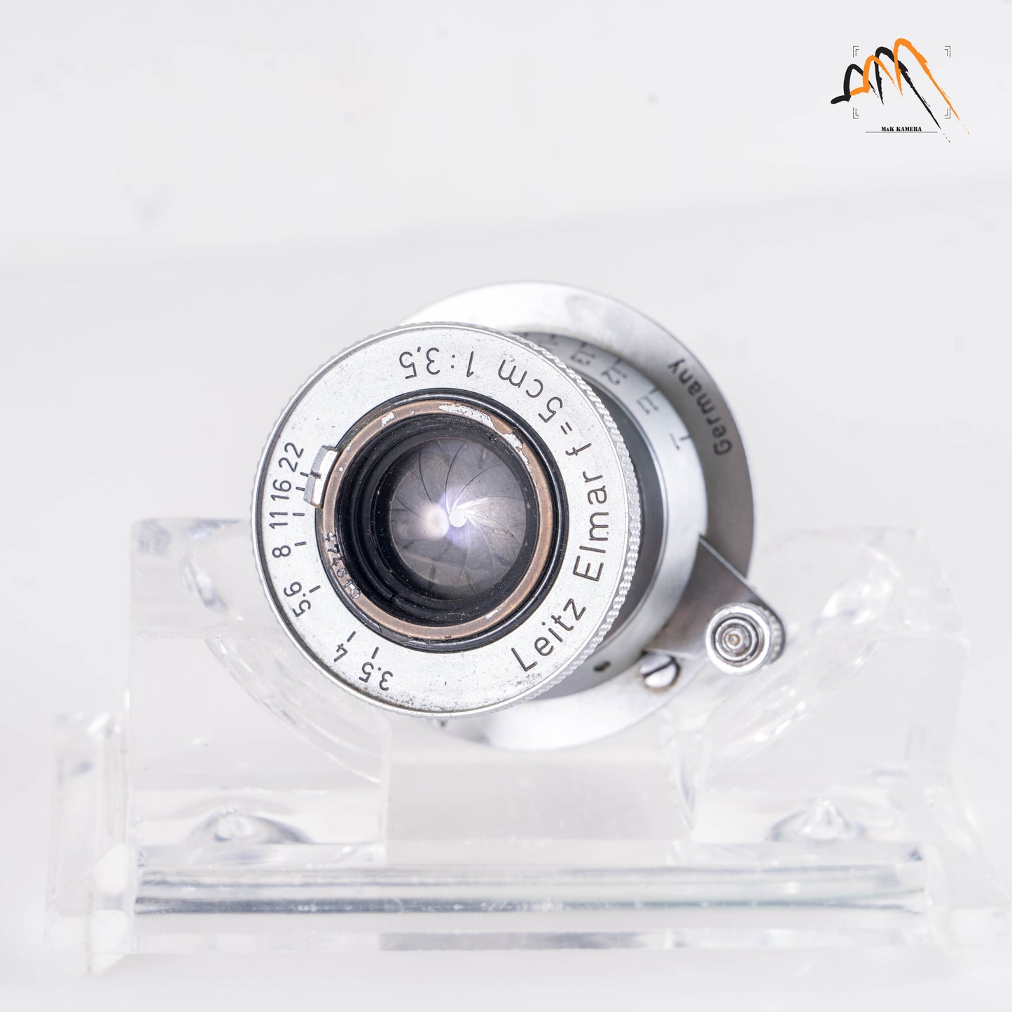 LEITZ Leica Elmar L39 50mm/F3.5 Red Scale Lens Yr.1938 LTM Germany #11219