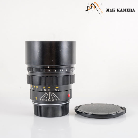 LEITZ Leica Summilux-M 75mm/F1.4 Ver.II Lens Yr.1983 Canada 11815 #12042