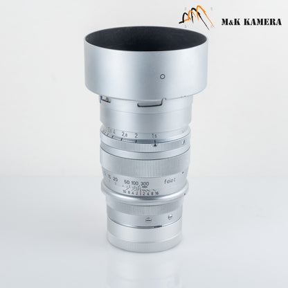 Leica Summarex L39 85mm/F1.5 with hood #11929