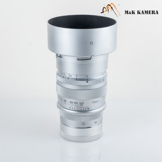 Leica Summarex L39 85mm/F1.5 with hood #11929