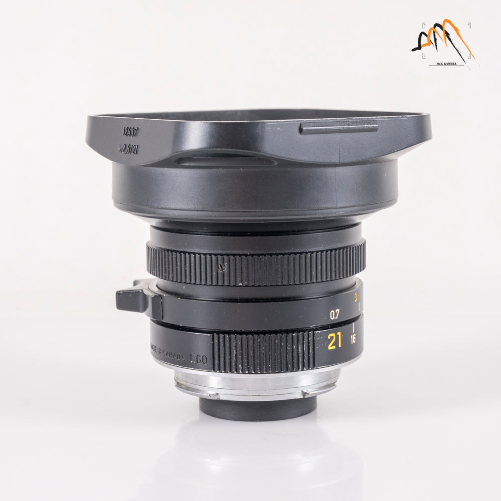 LEITZ Leica Elmarit M 21mm/F2.8 E60 Pre-A Black Lens Yr.1983 Canada #11370