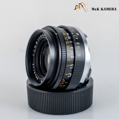 LEITZ Leica Summicron-M 35mm/F2.0 E39 6E/ Elements Lens Yr.1974 Canada #23942