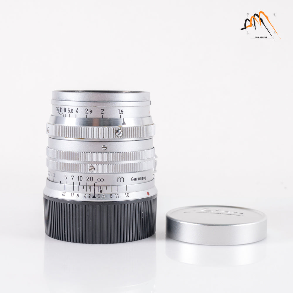LEITZ Leica Summarit M 50mm/F1.5 Silver Lens Yr.1955 Germany