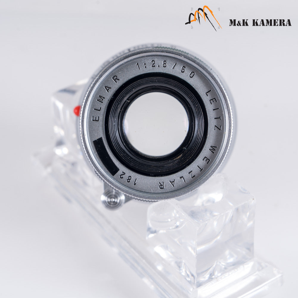 LEITZ Leica Elmar M 50mm/F2.8 Ver.I Silver Lens Yr.1960 Germany #10702