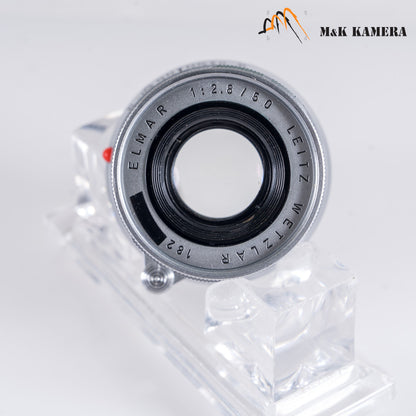 LEITZ Leica Elmar M 50mm/F2.8 Ver.I Silver Lens Yr.1960 Germany #10702