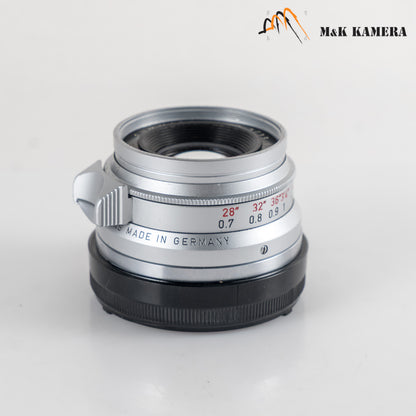 LEITZ Leica Summicron-M 35mm/F2.0 Ver.I 8 Elements Lens Yr.1965 Germany #12113