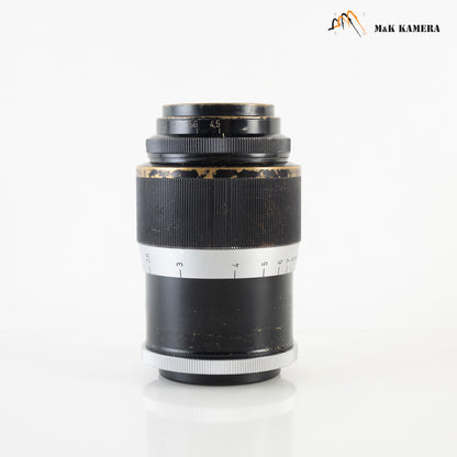 LEITZ Leica Hektor L39 135mm/F4.5 A36 short focusing Black Paint Lens Yr.1949 LTM Germany #87787