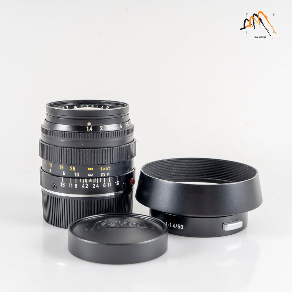 LEITZ Leica Summilux M 50mm/F1.4 E43 Ver.II V2 Black Lens Yr.1966 Germany 11113 #23495