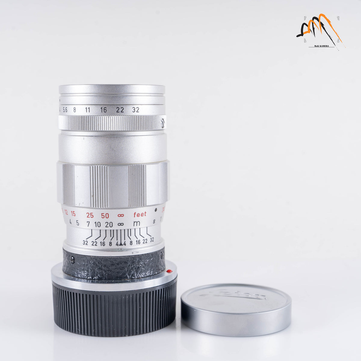 LEITZ Leica Elmar M 90mm/F4.0 E39 Ver.II V2/ 3 Elements Silver Lens Yr.1965 Germany 11830 #88243