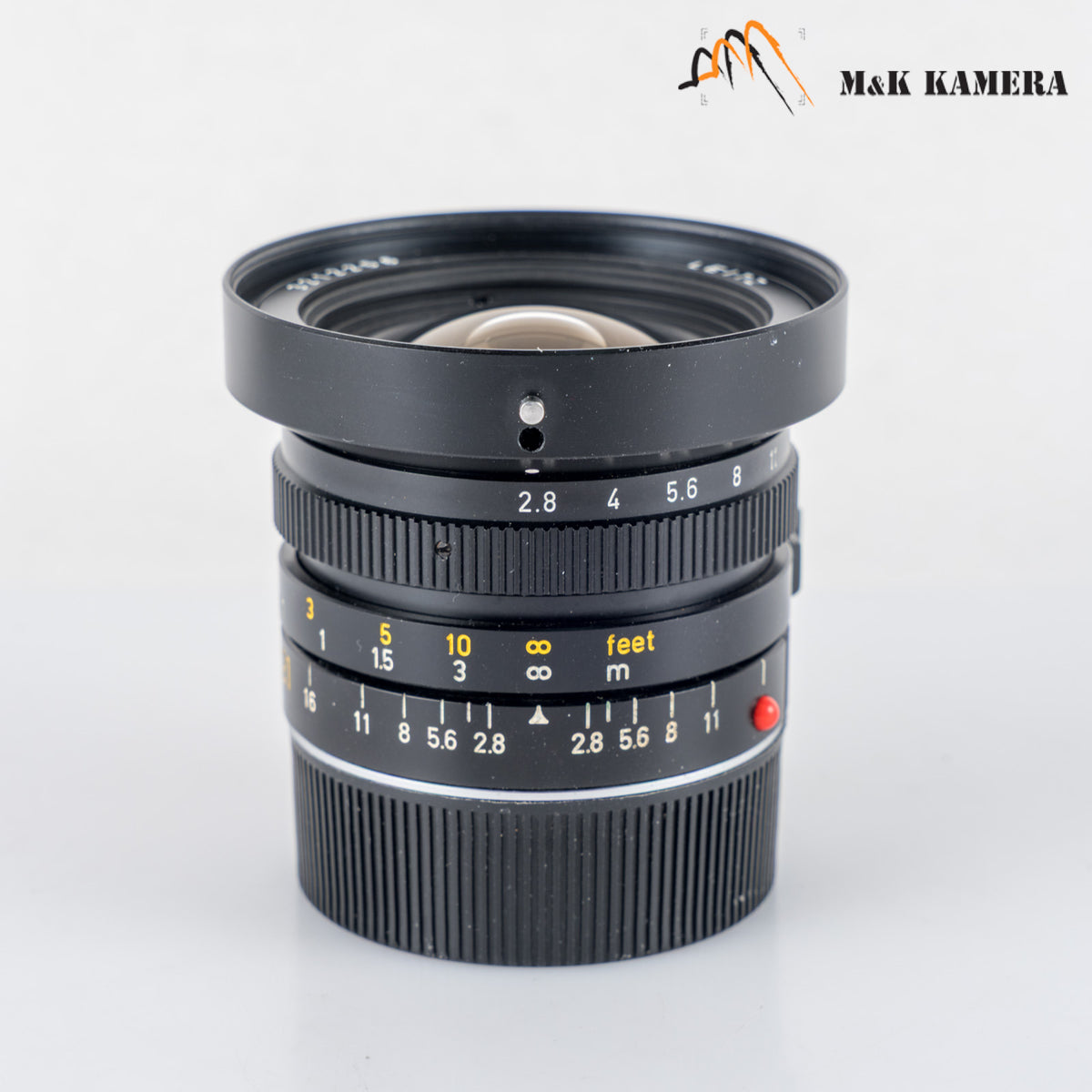 LEITZ Leica Elmarit M 21mm/F2.8 E60 Pre-A Black Lens Yr.1982 Canada #23989