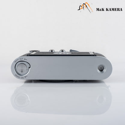 Leica M2 Round Button Rewind Silver Film Rangefinder Camera #24015