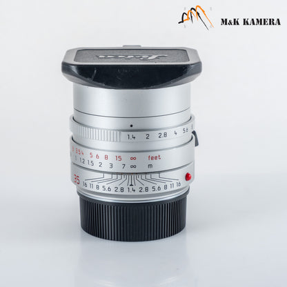 Leica Summilux-M 35mm/F1.4 ASPH/ FLE Silver Lens Germany 11675 #12110