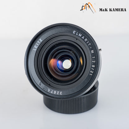 LEITZ Leica Elmarit M 21mm/F2.8 E60 Pre-A Black Lens Yr.1983 Canada #23943