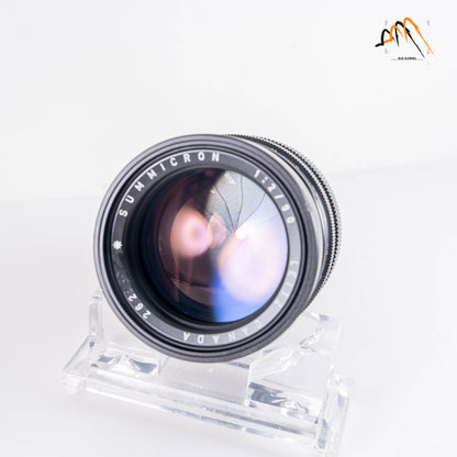 LEITZ Leica Summicron M 90mm/F2.0 Ver.I V.1 Black Lens Yr.1973 Canada #23460
