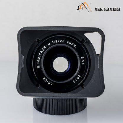 Leica Summicron-M 28mm/F2.0 E46 Asph.11618 Black Lens Yr.2001 Germany 11618 #24031