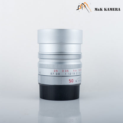 Leica Summilux-M 50mm/F1.4 E46 ASPH Silver Lens Germany 11892 #23971