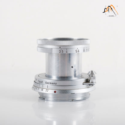 LEITZ Leica Elmar M 50mm/F3.5 E39 Silver Lens Yr.1956 Germany #11587