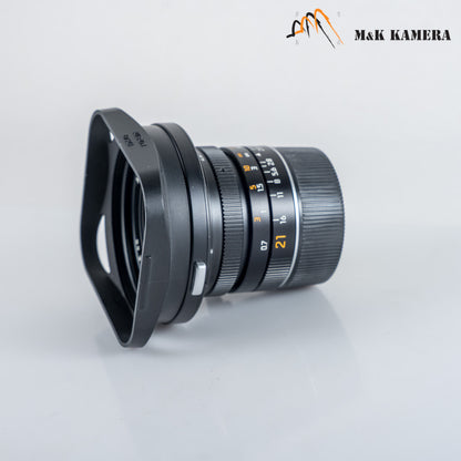 Leica Elmarit M 21mm/F2.8 E60 Pre-A Black Lens Yr.1995 Canada #23994