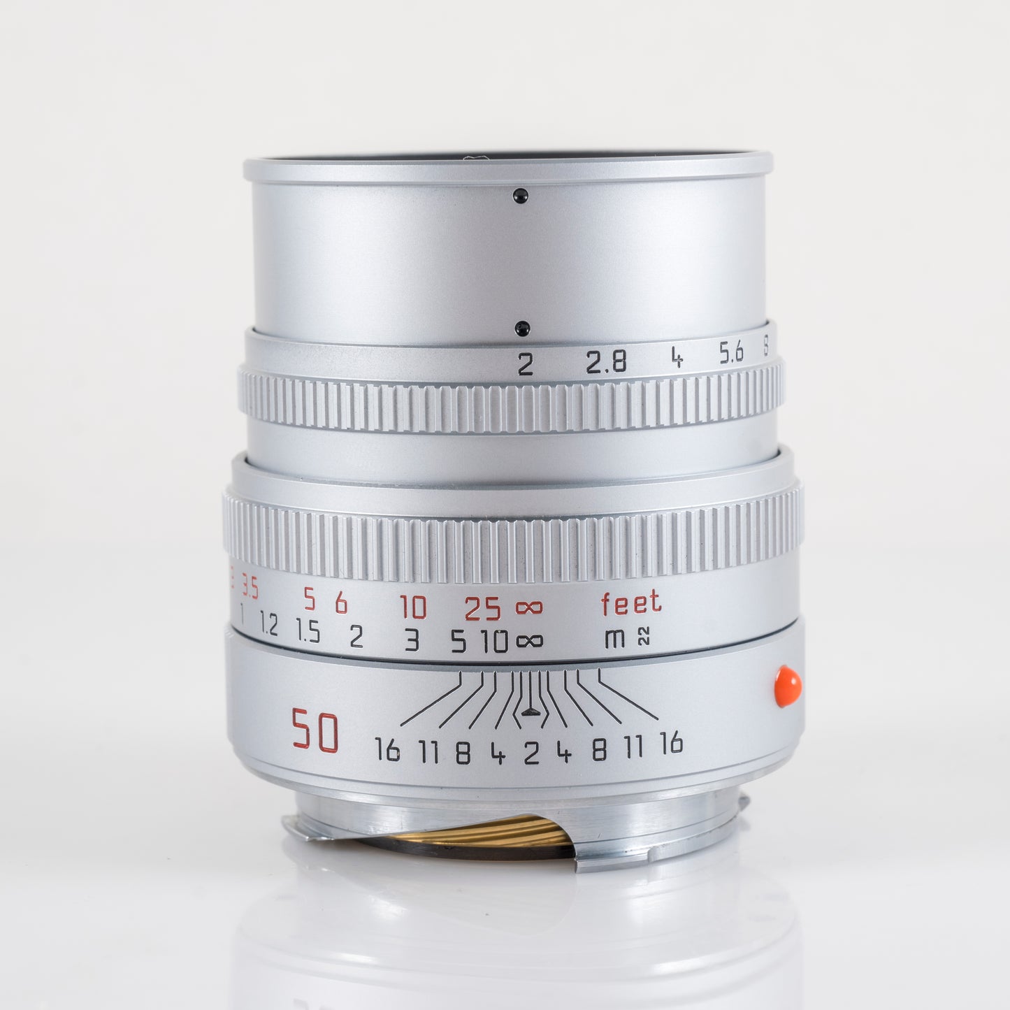 Leica Summicron-M 50mm/F2.0 V Silver boxed 11816 #23830
