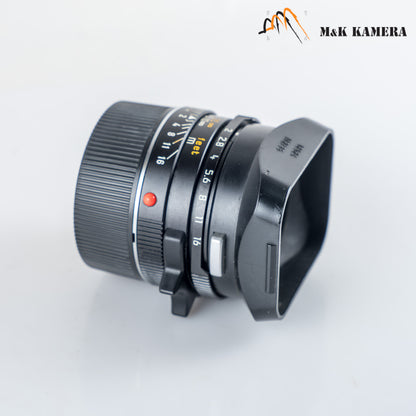 Leica Summicron-M 35mm/F2.0 Ver.4 7 Elements Black Lens Yr.1991 Germany 11310 #23894