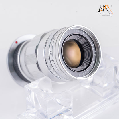 LEITZ Leica Elmar M 90mm/F4.0 E39 Ver.II V2/ 3 Elements Silver Lens Yr.1962 Germany 11830 #11237