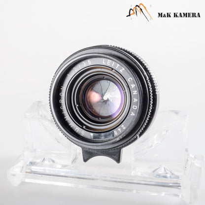 LEITZ Leica Summicron-M 35mm/F2.0 E39 6E/ Elements Lens Yr.1971 Canada #11999