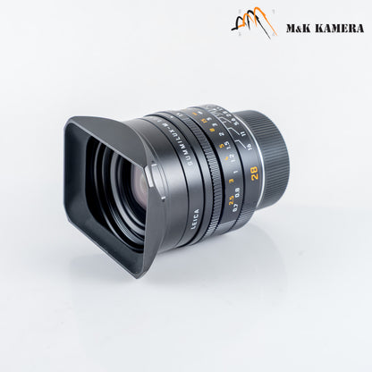 Leica Summilux-M 28mm/F1.4 ASPH 11668 Black Lens Germany #12090