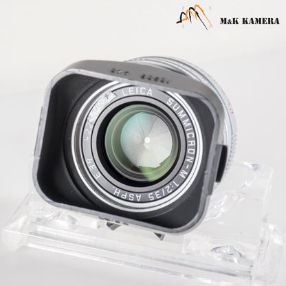 Leica Summicron-M 35mm/F2.0 ASPH Silver Lens Germany 11882 #23928