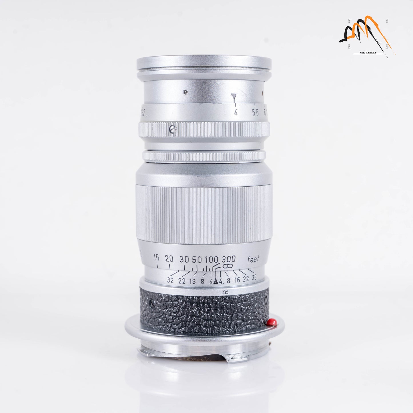LEITZ Leica Elmar M 90mm/F4.0 Silver Lens Yr.1958 Germany #23458