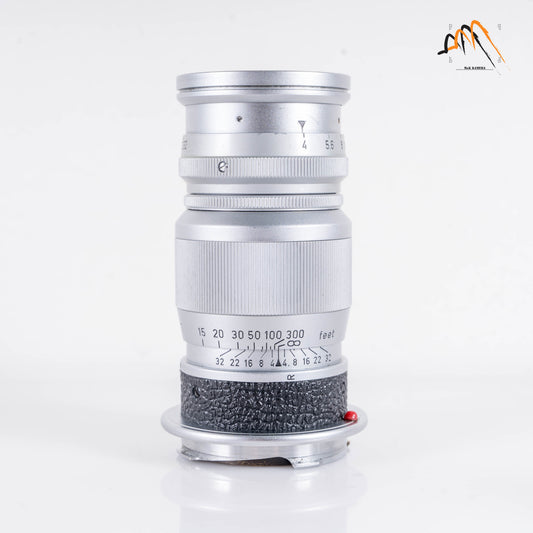 LEITZ Leica Elmar M 90mm/F4.0 Silver Lens Yr.1958 Germany #23458
