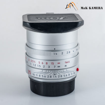 Leica Summilux-M 35mm/F1.4 ASPH/ FLE Silver Lens Germany 11675 #12109