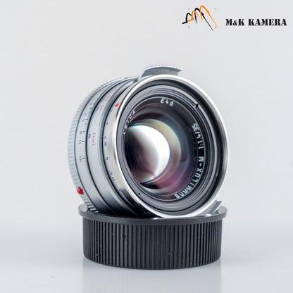 Leica Summilux-M 35mm/F1.4 E46 Steel Rim 2022 Silver Lens Germany 11301 #23977