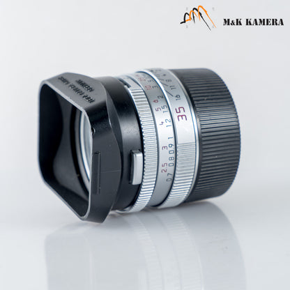 Leica Summicron-M 35mm/F2.0 Ver.4 7 Elements Rare Silver Lens Yr.1993 11311 #23908