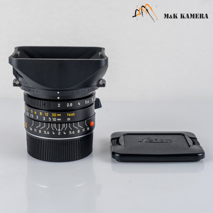 Leica Summicron-M 28mm/F2.0 E46 Asph.11618 Black Lens Yr.2001 Germany 11618 #24031