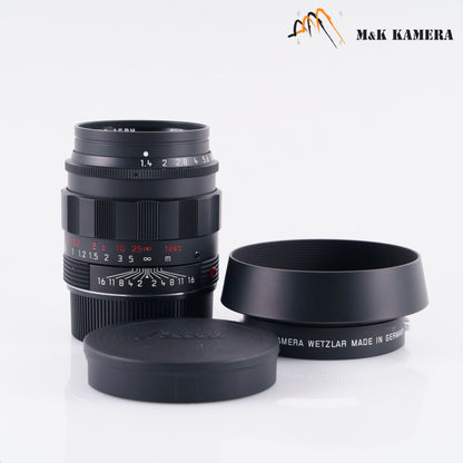 Leica Summilux-M 50mm/F1.4 ASPH Black Chrome Lens Germany 11688 #10261