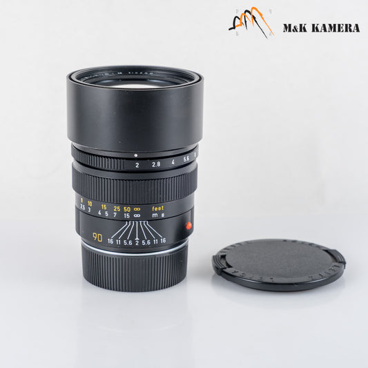 LEITZ Leica Summicron-M 90mm/F2.0 E55 Pre-Asph/ Ver.II Black Lens Yr.1982 Canada 11136 #23959