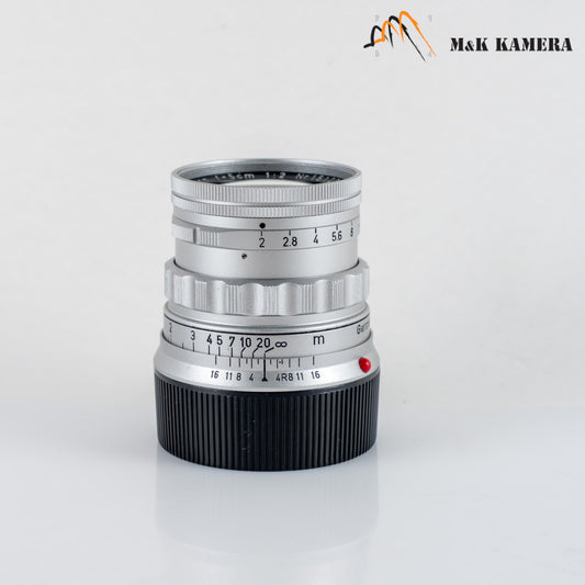 LEITZ Leica Summicron M 50mm/F2.0 Rigid V2 Ver.II Lens Yr.1957 Germany #23254