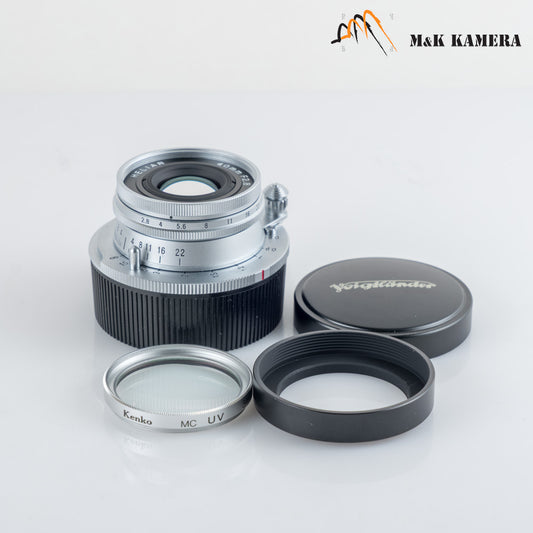 Voigtlander HELIAR 40mm/F2.8 Silver Lens Leica M mount #88707