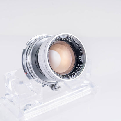 LEITZ Leica Summicron L39 50mm/F2.0 Silver Lens Yr.1955 LTM Germany #10954