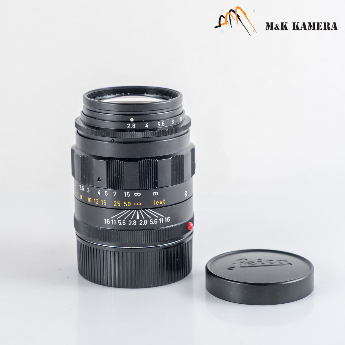 LEITZ Leica Tele-Elmarit M 90mm/F2.8 Ver.I V.1/ Fat Black Lens Yr.1969 Canada #24042