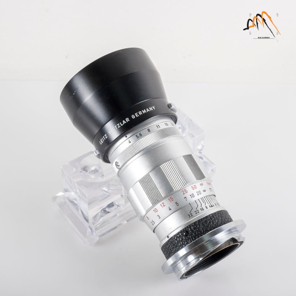 LEITZ Leica Elmar M 90mm/F4.0 E39 Ver.II V2/ 3 Elements Silver Lens Yr.1965 Germany 11830 #23668