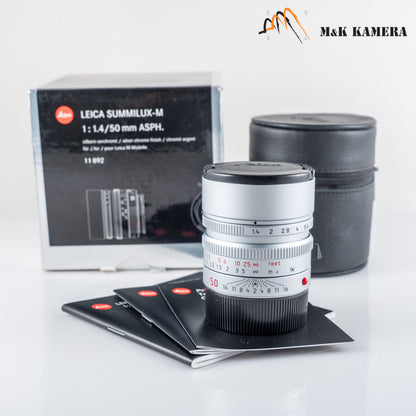 Leica Summilux-M 50mm/F1.4 E46 ASPH Silver Lens Germany 11892 #24022