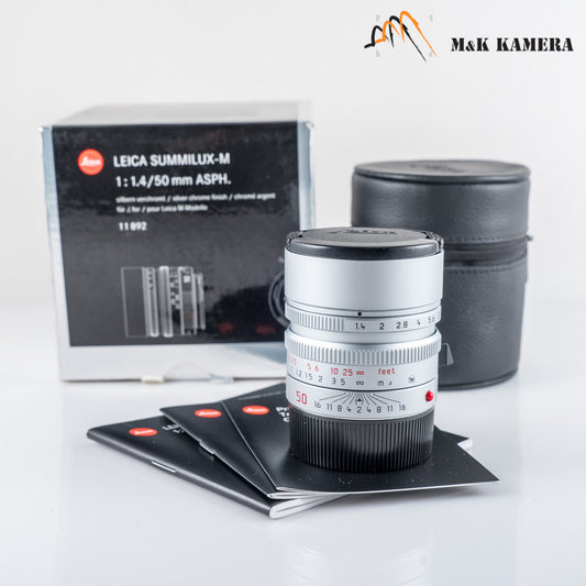 Leica Summilux-M 50mm/F1.4 E46 ASPH Silver Lens Germany 11892 #24022