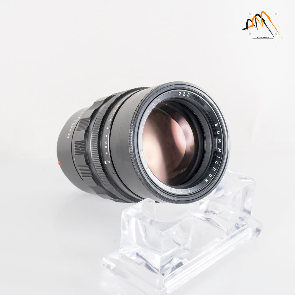LEITZ Leica Summicron M 90mm/F2.0 Ver.I V.1 Black Lens Yr.1966 Canada #11591