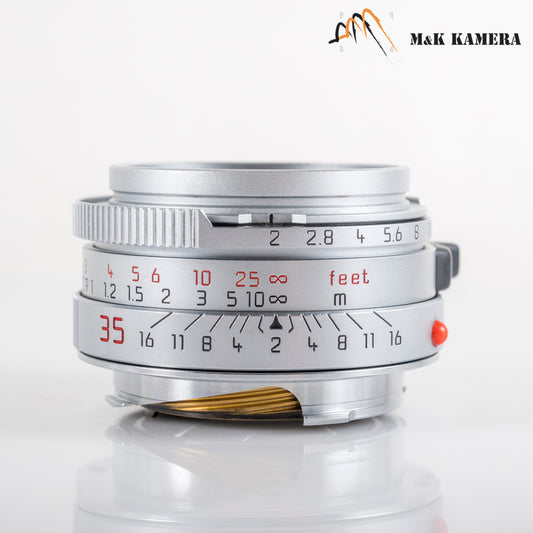 Leica Summicron-M 35mm/F2.0 Ver.4 7 Elements Rare Silver Lens Yr.1995 Germany 11311 #88694