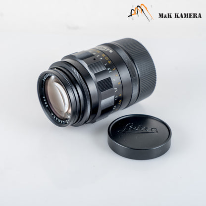 LEITZ Leica Tele-Elmarit M 90mm/F2.8 Ver.I V.1/ Fat Black Lens Yr.1969 #88732
